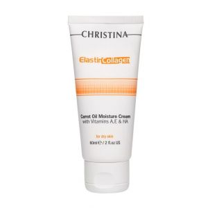 ElastinCollagen Carrot Oil Moisture Cream with Vitamins A, E & HA for dry skin - Увлажняющий крем с витаминами А, Е и гиалуроновой кислотой для сухой кожи «Эластин, коллаген, морковное масло» (60 мл.)